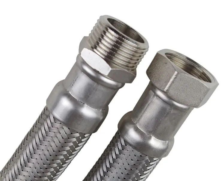 [MA122700] Flexible Verbindungsschläuche für Heizung und Trinkwasser AG/IG DVGW-zertifiziert (3/8"AG - 300mm - 3/8"IG)