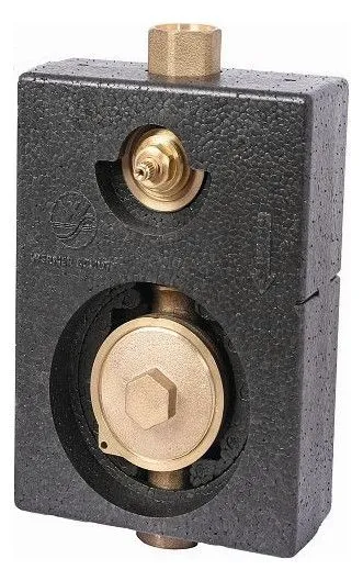 Schlösser Montageblock MONO/DUO – Messinggehäuse & Ventil nach TrinkWV 