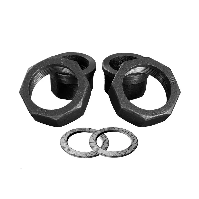 [MA127242] Pumpenverschraubungs-Set – Temperguss, schwarz (3/4")