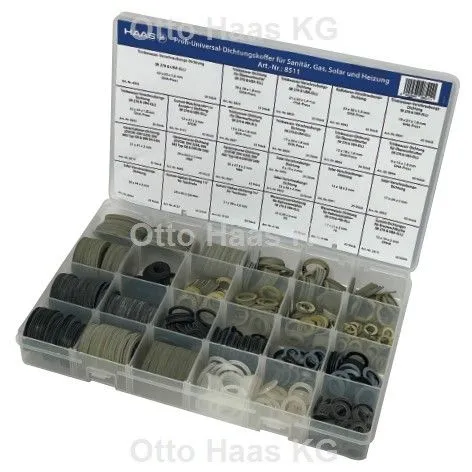 [MA122373] Profi-Universal-Dichtungskoffer für Sanitär, Gas, Solar & Heizung – 675 Stk.