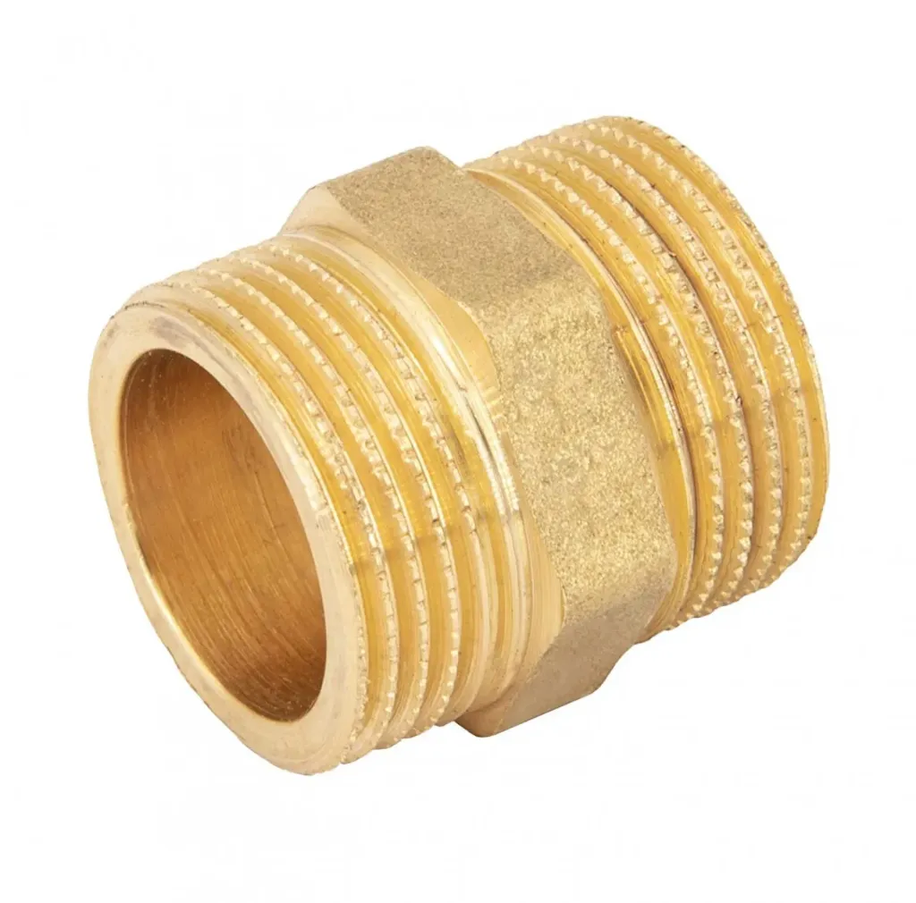 [MA121213] Doppelnippel – Hochwertige Gewindefittings aus Messing (3/8")