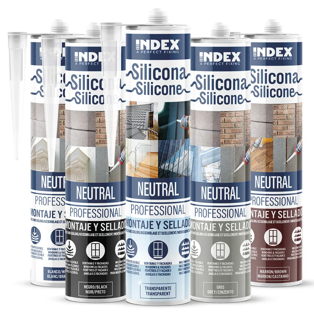 [MA123236] Professionelles neutrales Silikon-Dichtstoff – Vielseitige Abdichtung für alle Materialien (Grau)